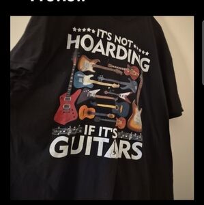 Gildan Black T-Shirt with White Text